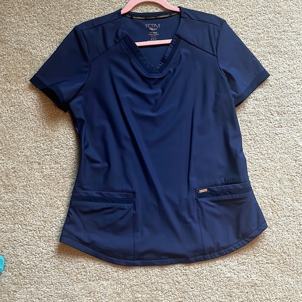 Navy Cherokee FORM scrub top